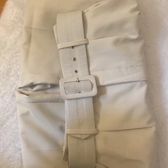 ZARA PANTS WITH FABRIC-COVERED BELT SIZE S - Picture 5 of 7